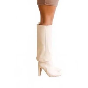 Lulus Lorlia Almond Square Toe Knee High Boots